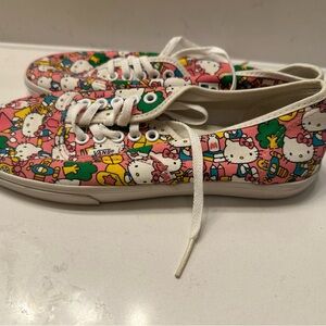 Vans Kids Sneakers - Pink, White, and Green